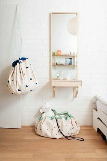 Play&go Kinder Spielmatte aus Stoff Swan Weiß 140x40cm 1Stück