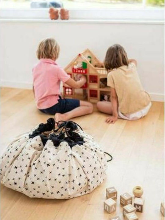 Play&go Children's Play Mat made of Fabric Crosses White 140x140cm 1pcs
