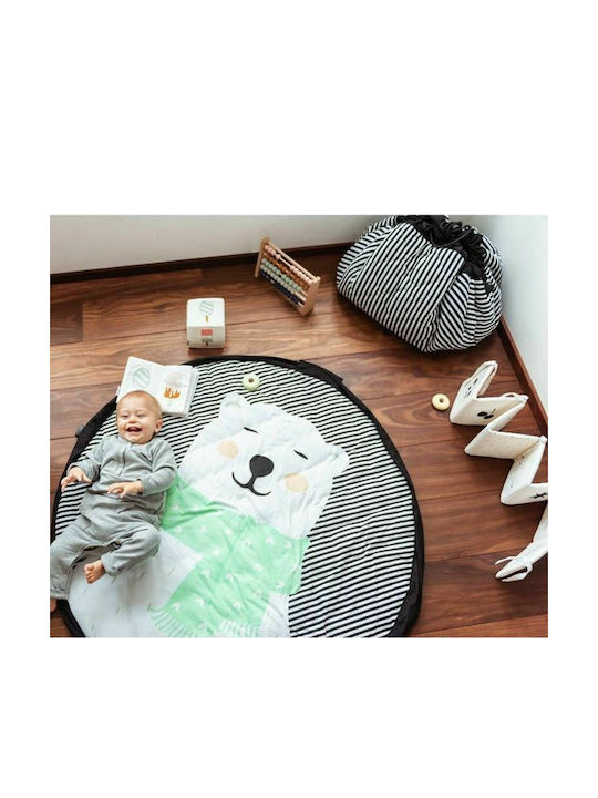 Play&go Saltea de Joacă pentru Copii din Țesătură Polar Bear Negru 1buc