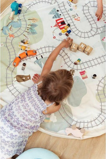 Play&go Trainmap Activity Mat White 140x140cm