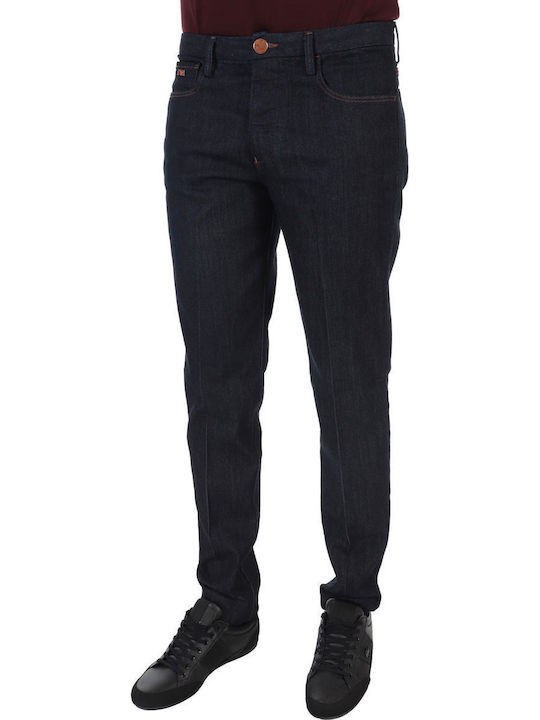 Pantaloni Jeans pentru Bărbați Elastic cu Croială Skinny Albastru