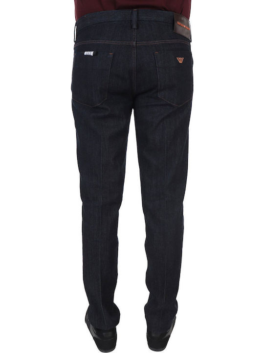 Pantaloni Jeans pentru Bărbați Elastic cu Croială Skinny Albastru