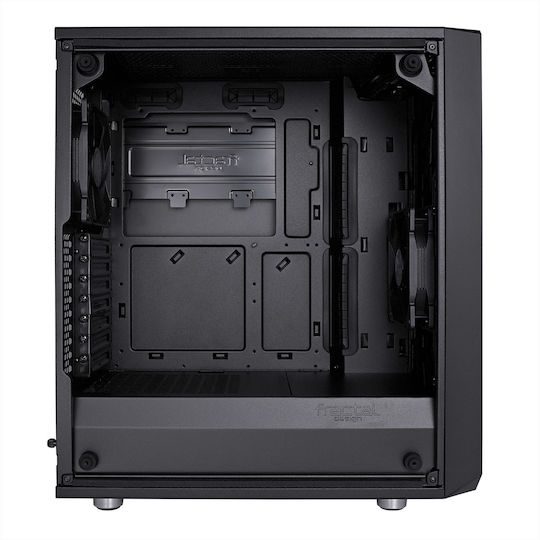 Fractal Design Meshify C Tempered Glass Gaming Midi Tower Κουτί Υπολογιστή με Πλαϊνό Παράθυρο Μαύρο