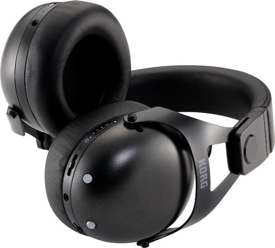 Korg NC-Q1 Wireless / Wired Over Ear Headphones with 36 hours of Operation Black