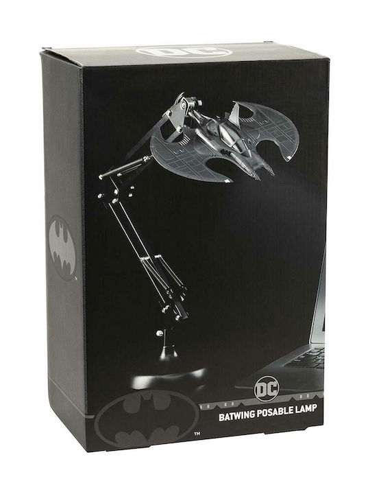 Paladone Παιδικό Φωτιστικό Γραφείου Batman Batwing Poseable Μαύρο 60εκ.