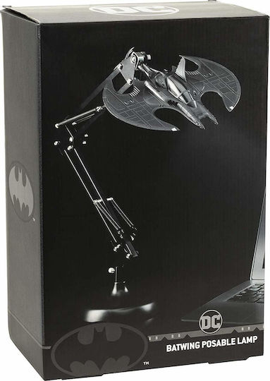 Paladone Kinder Schreibtischlampe Batman Batwing Poseable Schwarz 60εκ.