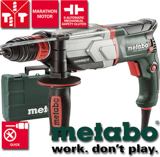 Metabo KHE 2860 Quick Κρουστικό Σκαπτικό Πιστολέτο Ρεύματος 880W με Υποδοχή SDS Plus / Ταχείας 600878500