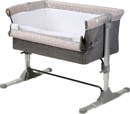 Lorelli Cradle Sleep N Care with Mattress and Side Opening Grey Elephant