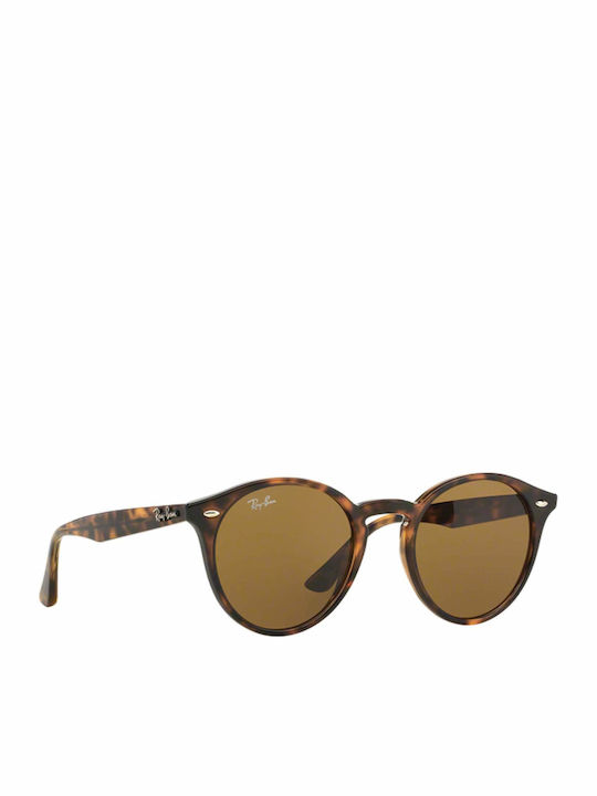 Ray Ban Unisex Sunglasses with Brown Tartaruga Plastic Frame and Brown Lens RB2180 710/73