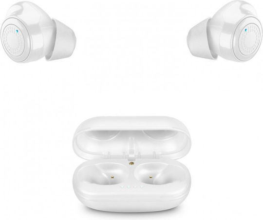 Cellular Line Petit In-ear Bluetooth Handsfree Ακουστικά με Θήκη Φόρτισης Λευκά