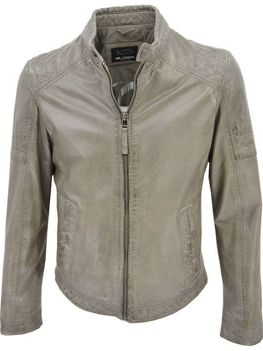 LEATHER JACKET FOR MEN CODE: 01-M-STYLE-15 (CO-CLAY)