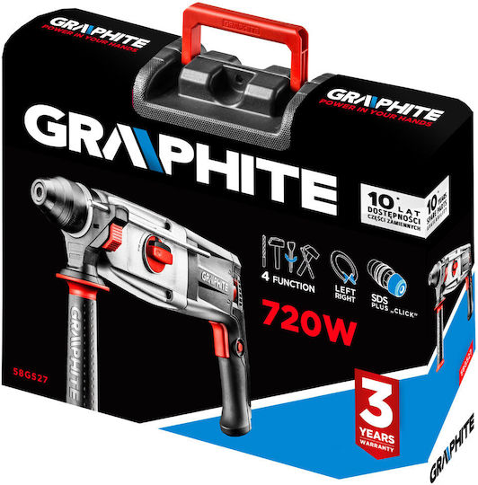 Graphite 58G527 Κρουστικό Σκαπτικό Πιστολέτο Ρεύματος 720W με Υποδοχή SDS Plus 58G527