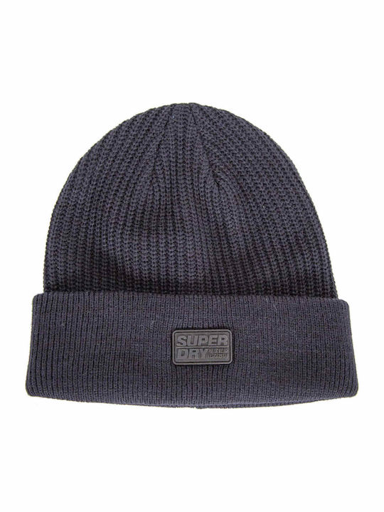 Superdry Stockholm Beanie Frauen Beanie Gestrickt in Marineblau Farbe