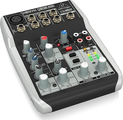 Behringer XENYX-Q502 USB Αναλογική Κονσόλα 5 Καναλιών με Phantom Power & 1 Εισόδο XLR