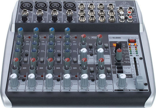 Behringer XENYX-QX1202 USB Αναλογική Κονσόλα 12 Καναλιών με Phantom Power & 4 Εισόδους XLR