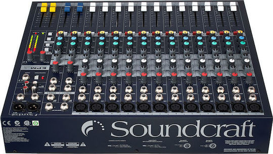 Soundcraft EPM12 Αναλογική Κονσόλα 12 Καναλιών με Phantom Power & 12 Εισόδους XLR