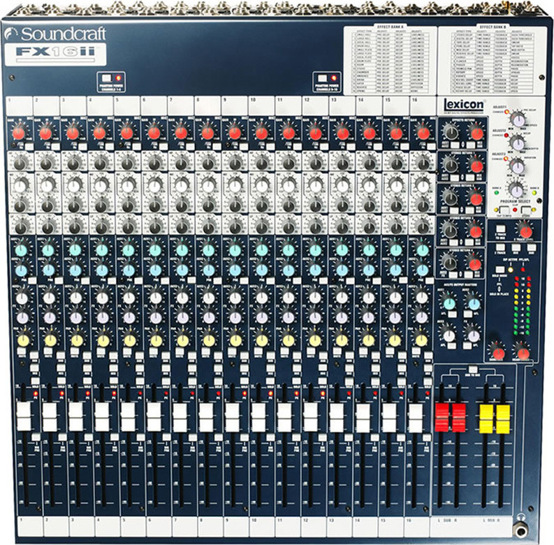 Soundcraft FX16II Αναλογική Κονσόλα 16 Καναλιών με Phantom Power & 16