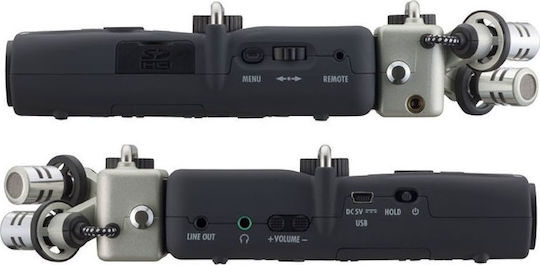 Zoom H 5 Multicanal Reportofon Digital Portabil Pe Baterie pentru Înregistrare pe Card de Memorie cu Durată de Înregistrare 15 Ore, Putere fantomă și Alimentare USB