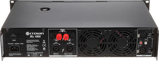 Crown Audio XLi 1500 PA Power Amplifier 2 Channels 450W/4Ω 330W/8Ω Black