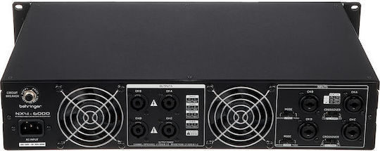 Behringer NX4-6000 Τελικός Ενισχυτής PA 2 Καναλιών 860W/4Ω 440W/8Ω
