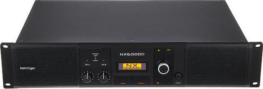 Behringer NX6000D Τελικός Ενισχυτής PA 2 Καναλιών 3000W/4Ω 1600W/8Ω