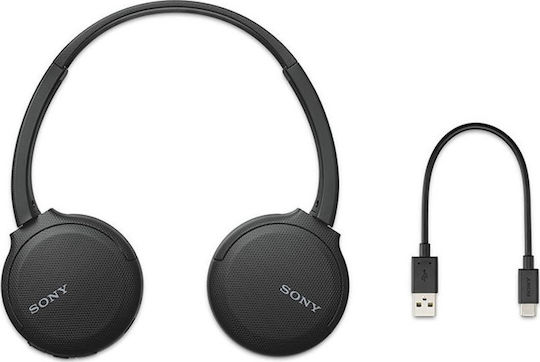 Sony WH-CH510 Ασύρματα / Ενσύρματα On Ear Ακουστικά με 35 ώρες Λειτουργίας και Quick Charge Μαύρα