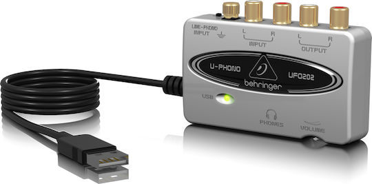 Behringer UFO202 Εξωτερική Επαγγελματική Κάρτα Ήχου με Σύνδεση USB