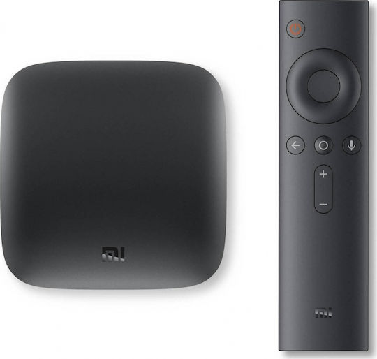 Xiaomi TV Box Mi Box S MDZ-22-AB PFJ4086EU 4K UHD με WiFi USB 2.0 2GB RAM και 8GB Αποθηκευτικό Χώρο με Λειτουργικό Android 8.1 και Google Assistant