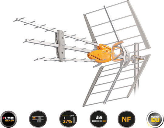 Televes Dat Boss Outdoor TV Antenna (without power supply) Orange Connection via Coaxial Cable