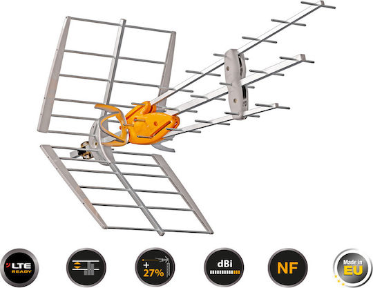 Televes Dat Boss Outdoor TV Antenna (without power supply) Orange Connection via Coaxial Cable