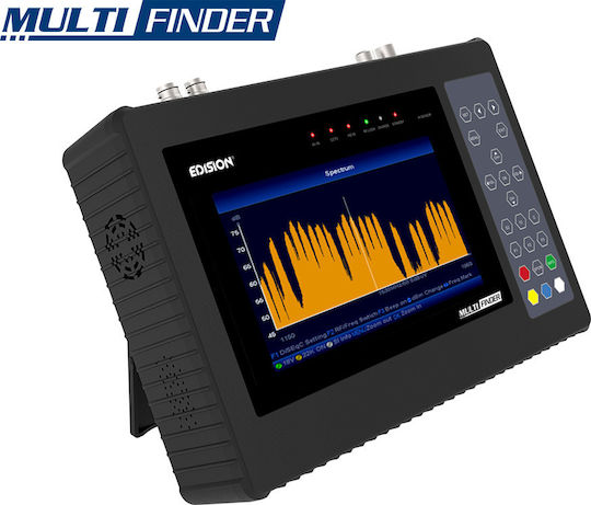 Edision Electronical Signal Level Meter Multi-Finder DVB-C / DVB-S / DVB-S2 / DVB-T / DVB-T2 with Screen 7" 07-01-0101
