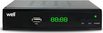 MAX T2 H.265 DVB-T2 HEVC Ψηφιακός Δέκτης Mpeg-4 Full HD (1080p) με Λειτουργία PVR (Εγγραφή σε USB) Σύνδεσεις SCART / HDMI / USB