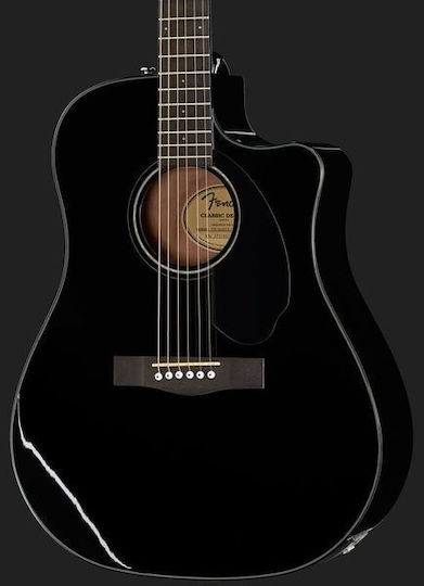 Fender Semi-Acoustic Guitar CD-60S CE Cutaway Black