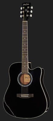 Harley Benton Ηλεκτροακουστική Κιθάρα D120CE Cutaway Black