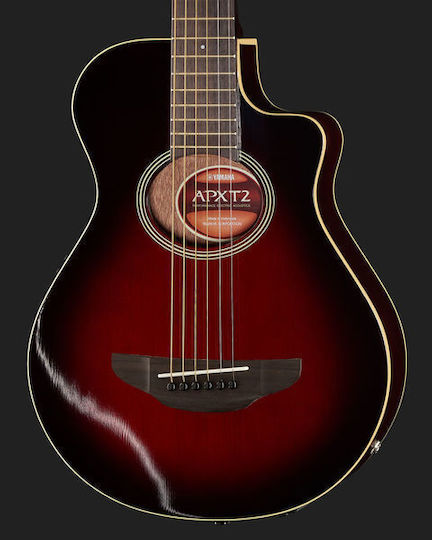 Yamaha Semi-Akustik Gitarre APXT2 Ausschnitt Rot / Sunburst