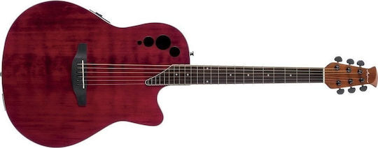 Ovation Semi-acustic Chitară Applause AE44II-RR Elite Chitare acustice cu decupaj Roșu