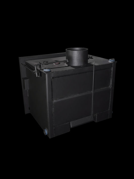 Metlor Mini Vitrus ACW Енергийна вмъкната касета Касета Дърво Калорифер 26.6кВт Прав с отваряща се врата Отворен разширителен резервоар