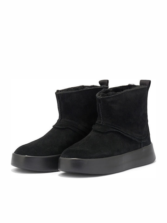 Classic Boom Suede Γυναικεία Μποτάκια Μαύρα