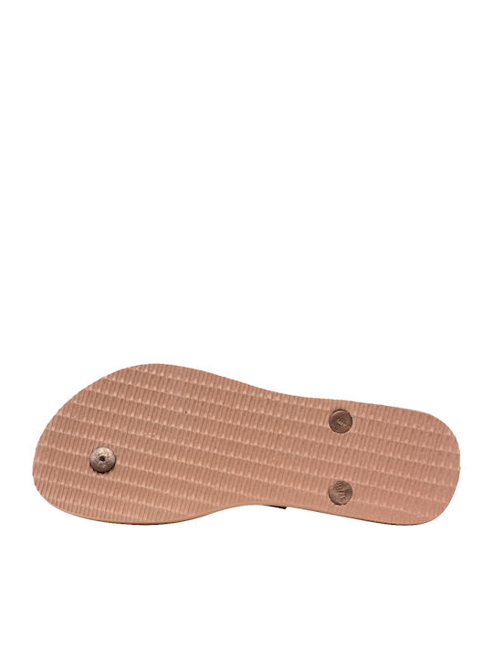 Παιδικές Σαγιονάρες Flip Flops Χρυσές Slim Shell Mesh