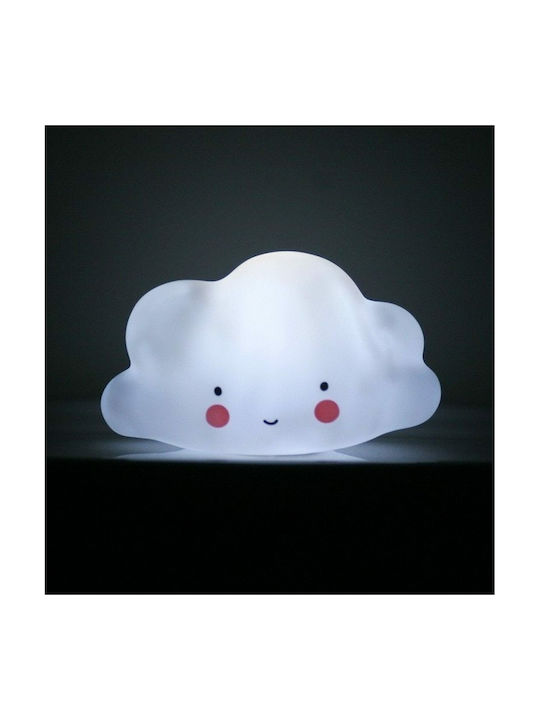 A Little Lovely Company LED Cloud mit Farbwechsel Weiß 9.5x8.5x16.5εκ.