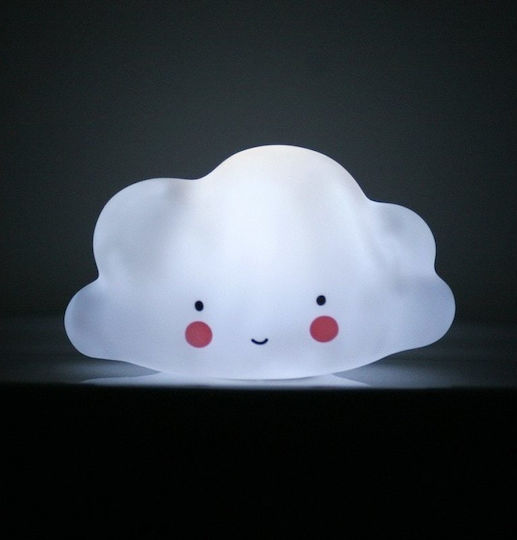 A Little Lovely Company Led Kids Decorative Lamp Cloud with Color Changes White 9.5x8.5x16.5εκ.