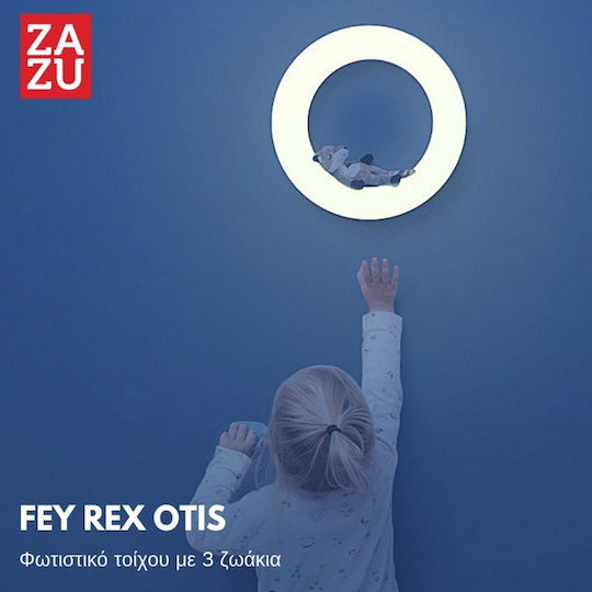 Zazu Φωτάκι Νυκτός Fay Rex Otis USB Λευκό με Αισθητήρα