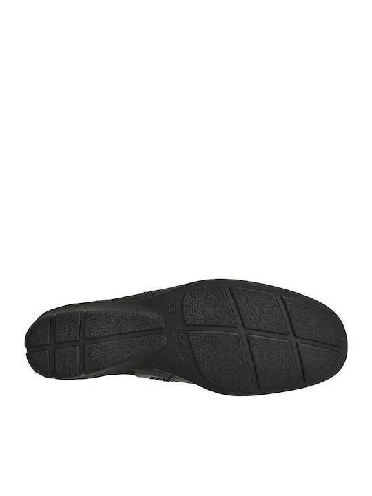 Leather Women's Ankle Boots Black