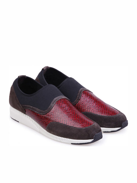 Nice Curves Anatomic Women's Slip-On Leather Berry