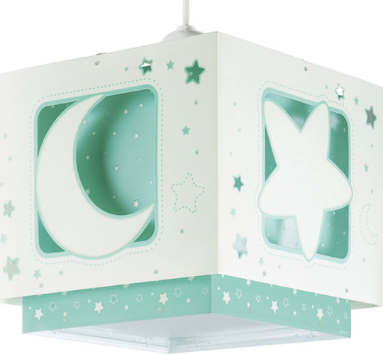 Ango Moon Einfaches Licht Kinderdeckenleuchte Deckenleuchte 23W mit Fassung E27 Green 25cm
