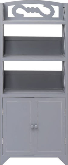 vidaXL 284110 Floor Bathroom Column Cabinet 46x24x116cm Gray