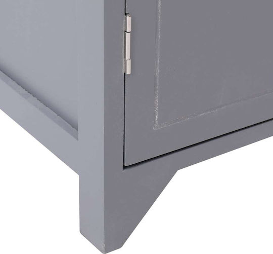 vidaXL Floor Bathroom Column Cabinet L46xD24xH116cm Gray