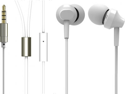 Remax RM-501 In-ear Handsfree με Βύσμα 3.5mm Λευκό