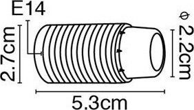 VK Lighting Stromstecker mit Steckdosenbuchse E14 in Weiß Farbe Set 1Stück 35125-028639