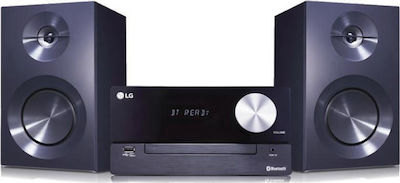 LG Ηχοσύστημα 2.0 CM2460 100W με CD / Digital Media Player και Bluetooth Μαύρο